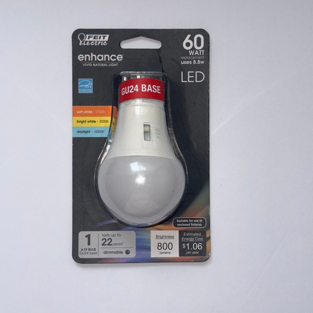 Feit‎ Electric Enhance 60-Watt Equivalent LED Light Bulb With GU24 Base